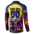 We Are Sea Eagles Halloween Button Sweatshirt Pumpkin Scary Spooky Season - Aussie Hoodie