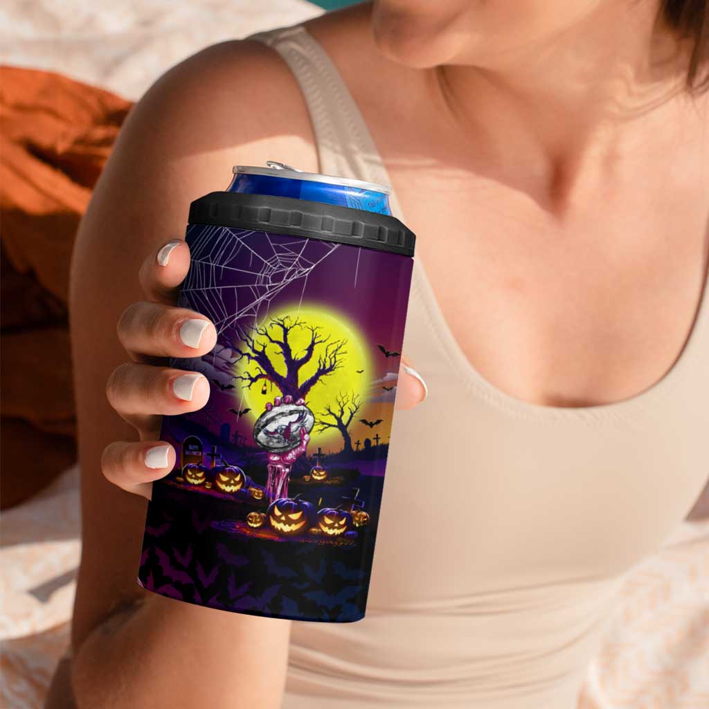 We Are Sea Eagles Halloween 4 in 1 Can Cooler Tumbler Pumpkin Scary Spooky Season - Aussie Hoodie