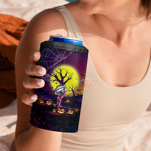 We Are Sea Eagles Halloween 4 in 1 Can Cooler Tumbler Pumpkin Scary Spooky Season - Aussie Hoodie