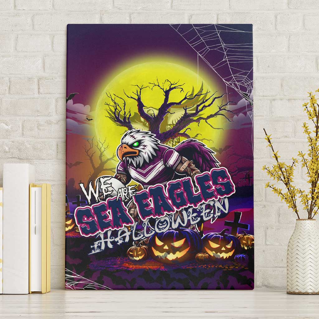 We Are Sea Eagles Halloween Canvas Wall Art Pumpkin Scary Spooky Season - Aussie Hoodie