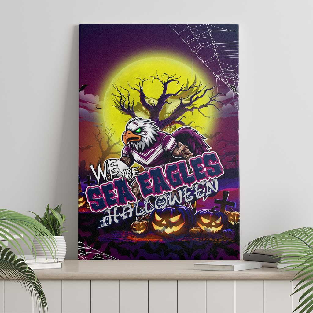 We Are Sea Eagles Halloween Canvas Wall Art Pumpkin Scary Spooky Season - Aussie Hoodie