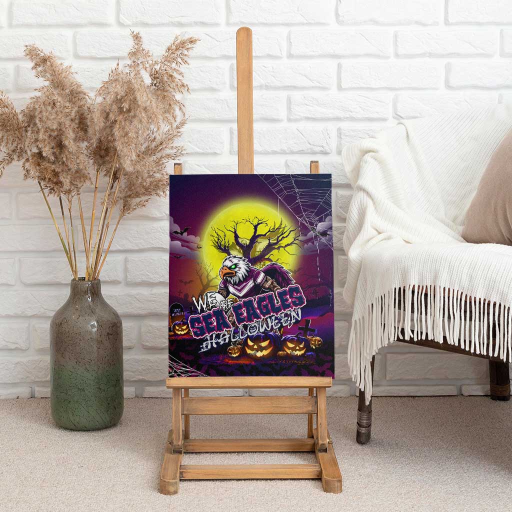 We Are Sea Eagles Halloween Canvas Wall Art Pumpkin Scary Spooky Season - Aussie Hoodie