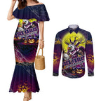 We Are Sea Eagles Halloween Couples Matching Mermaid Dress and Long Sleeve Button Shirt Pumpkin Scary Spooky Season - Aussie Hoodie