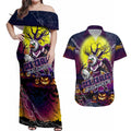 We Are Sea Eagles Halloween Couples Matching Off Shoulder Maxi Dress and Hawaiian Shirt Pumpkin Scary Spooky Season - Aussie Hoodie