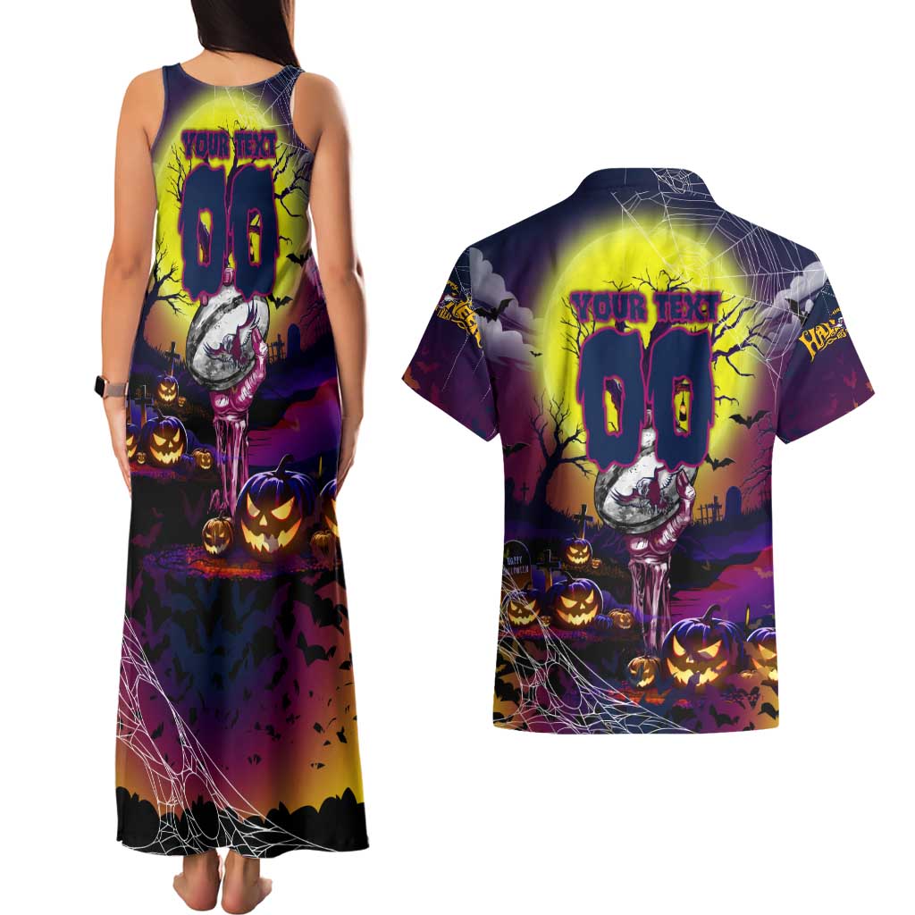 We Are Sea Eagles Halloween Couples Matching Tank Maxi Dress and Hawaiian Shirt Pumpkin Scary Spooky Season - Aussie Hoodie