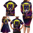 We Are Sea Eagles Halloween Family Matching Long Sleeve Bodycon Dress and Hawaiian Shirt Pumpkin Scary Spooky Season - Aussie Hoodie