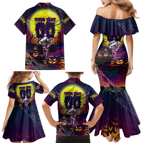 We Are Sea Eagles Halloween Family Matching Mermaid Dress and Hawaiian Shirt Pumpkin Scary Spooky Season - Aussie Hoodie