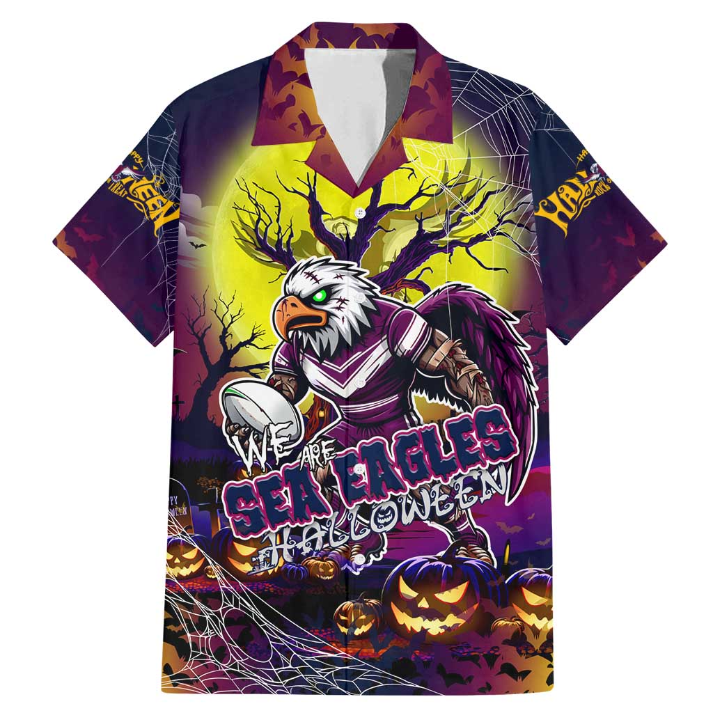 We Are Sea Eagles Halloween Family Matching Mermaid Dress and Hawaiian Shirt Pumpkin Scary Spooky Season - Aussie Hoodie