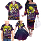 We Are Sea Eagles Halloween Family Matching Off The Shoulder Long Sleeve Dress and Hawaiian Shirt Pumpkin Scary Spooky Season - Aussie Hoodie