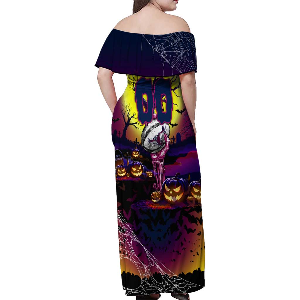 We Are Sea Eagles Halloween Family Matching Off Shoulder Maxi Dress and Hawaiian Shirt Pumpkin Scary Spooky Season - Aussie Hoodie