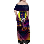 We Are Sea Eagles Halloween Family Matching Off Shoulder Maxi Dress and Hawaiian Shirt Pumpkin Scary Spooky Season - Aussie Hoodie
