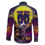 We Are Sea Eagles Halloween Family Matching Off Shoulder Short Dress and Hawaiian Shirt Pumpkin Scary Spooky Season - Aussie Hoodie