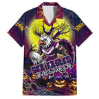 We Are Sea Eagles Halloween Family Matching Short Sleeve Bodycon Dress and Hawaiian Shirt Pumpkin Scary Spooky Season - Aussie Hoodie