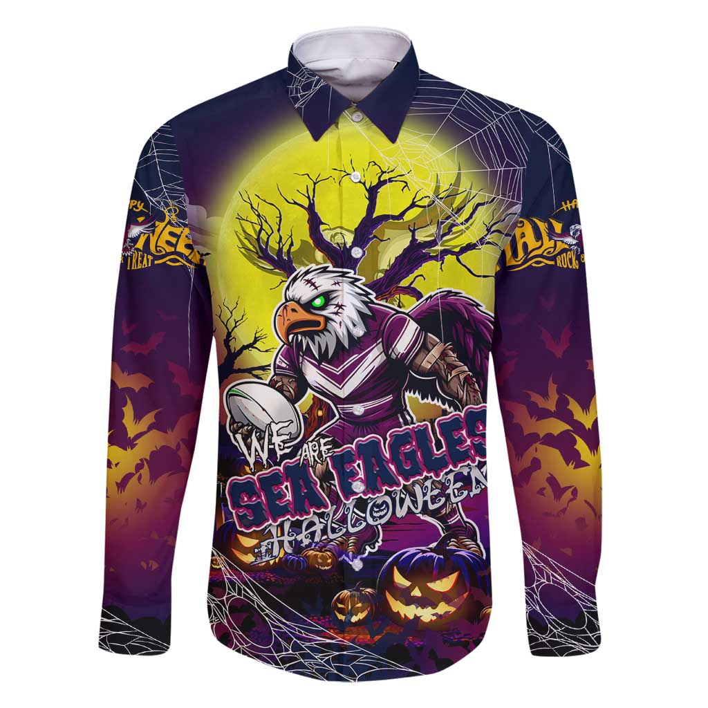 We Are Sea Eagles Halloween Family Matching Summer Maxi Dress and Hawaiian Shirt Pumpkin Scary Spooky Season - Aussie Hoodie