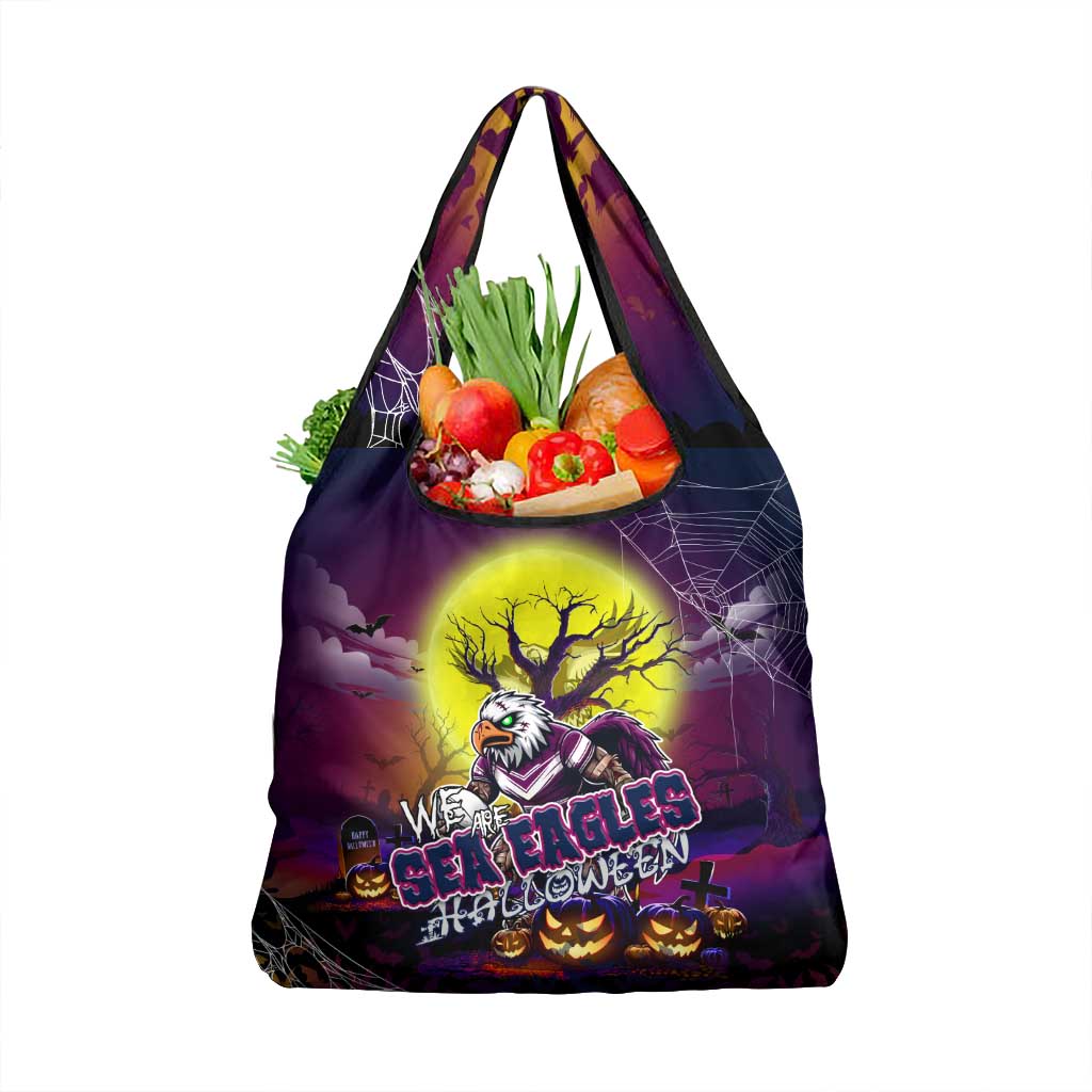 We Are Sea Eagles Halloween Grocery Bag Pumpkin Scary Spooky Season - Aussie Hoodie