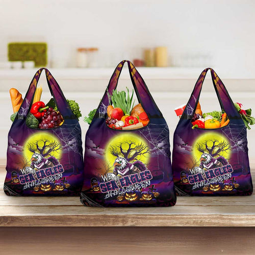 We Are Sea Eagles Halloween Grocery Bag Pumpkin Scary Spooky Season - Aussie Hoodie