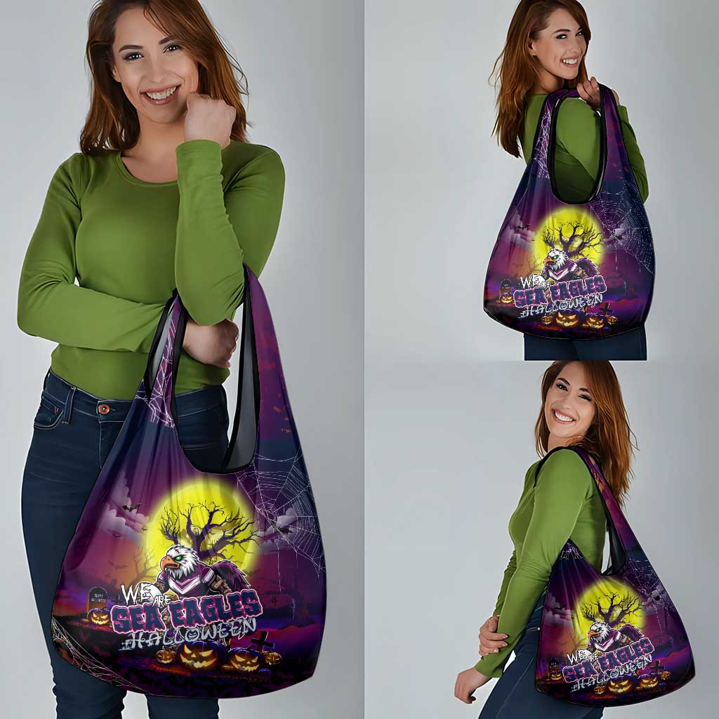 We Are Sea Eagles Halloween Grocery Bag Pumpkin Scary Spooky Season - Aussie Hoodie
