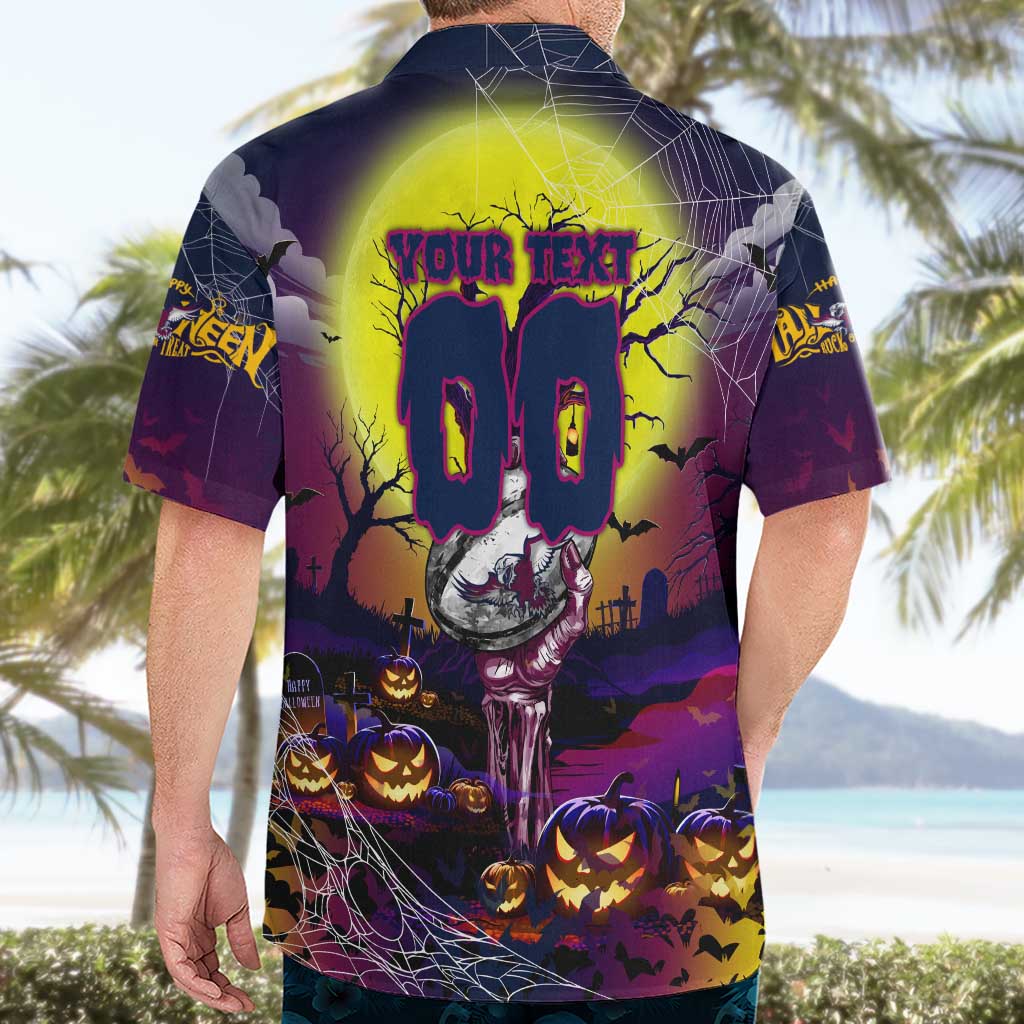 We Are Sea Eagles Halloween Hawaiian Shirt Pumpkin Scary Spooky Season - Aussie Hoodie