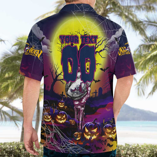 We Are Sea Eagles Halloween Hawaiian Shirt Pumpkin Scary Spooky Season - Aussie Hoodie