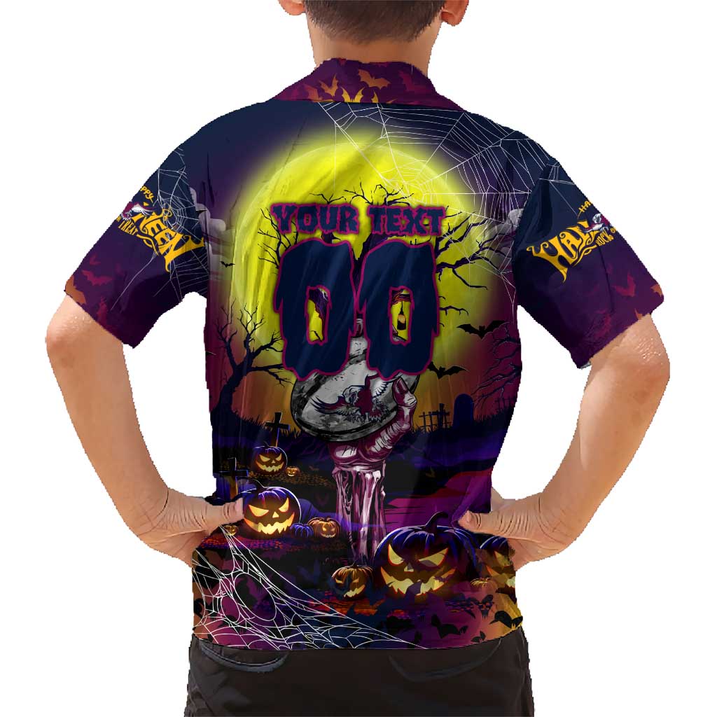 We Are Sea Eagles Halloween Hawaiian Shirt Pumpkin Scary Spooky Season - Aussie Hoodie