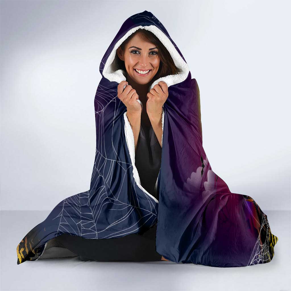 We Are Sea Eagles Halloween Hooded Blanket Pumpkin Scary Spooky Season - Aussie Hoodie