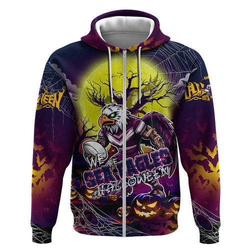 We Are Sea Eagles Halloween Hoodie Pumpkin Scary Spooky Season - Aussie Hoodie