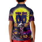 We Are Sea Eagles Halloween Kid Polo Shirt Pumpkin Scary Spooky Season - Aussie Hoodie