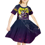 We Are Sea Eagles Halloween Kid Short Sleeve Dress Pumpkin Scary Spooky Season - Aussie Hoodie