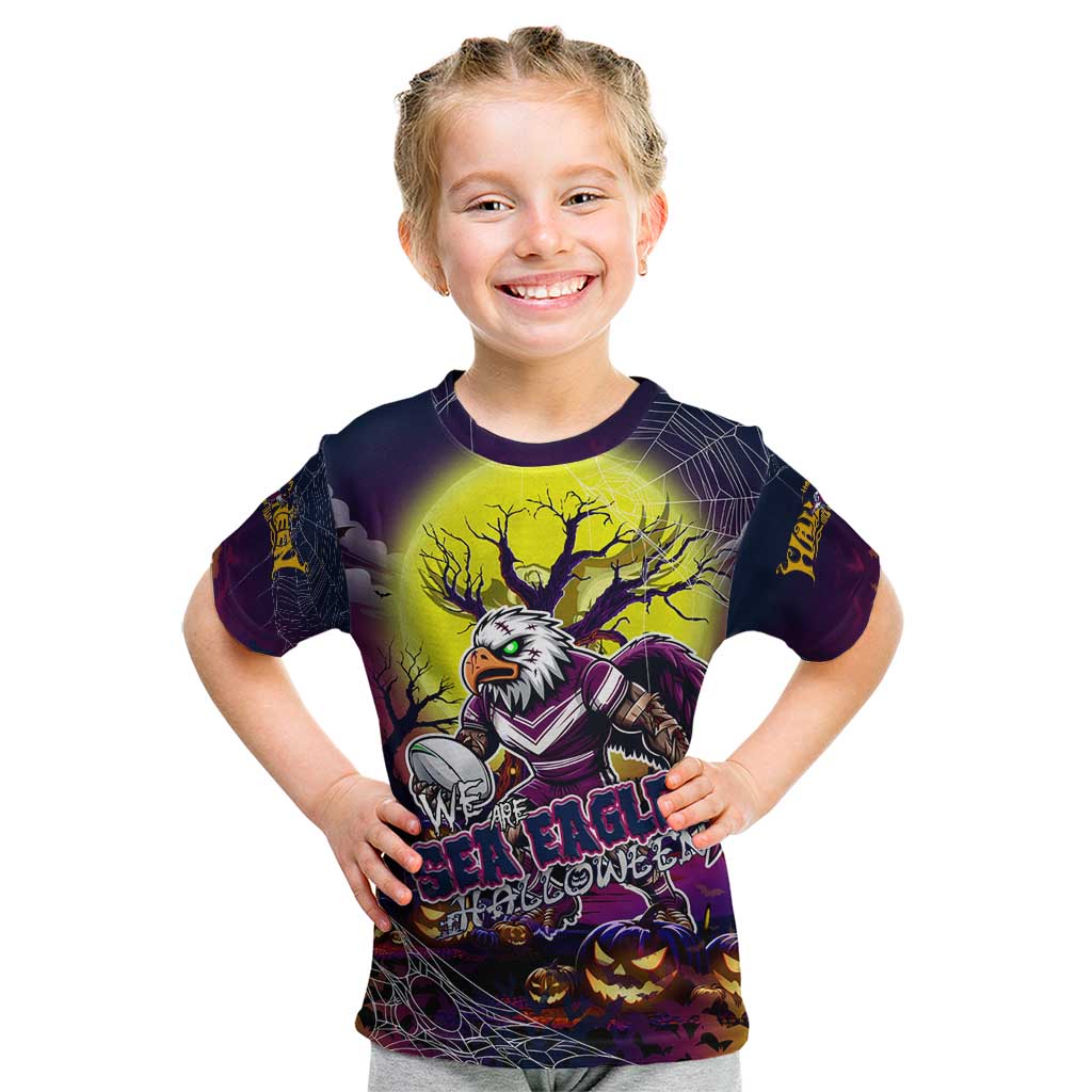 We Are Sea Eagles Halloween Kid T Shirt Pumpkin Scary Spooky Season - Aussie Hoodie