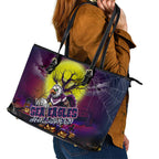 We Are Sea Eagles Halloween Leather Tote Bag Pumpkin Scary Spooky Season - Aussie Hoodie