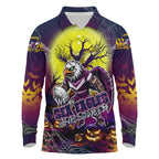 We Are Sea Eagles Halloween Long Sleeve Polo Shirt Pumpkin Scary Spooky Season - Aussie Hoodie