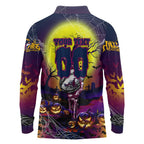 We Are Sea Eagles Halloween Long Sleeve Polo Shirt Pumpkin Scary Spooky Season - Aussie Hoodie
