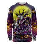 We Are Sea Eagles Halloween Long Sleeve Shirt Pumpkin Scary Spooky Season - Aussie Hoodie