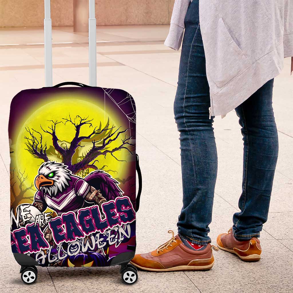 We Are Sea Eagles Halloween Luggage Cover Pumpkin Scary Spooky Season - Aussie Hoodie