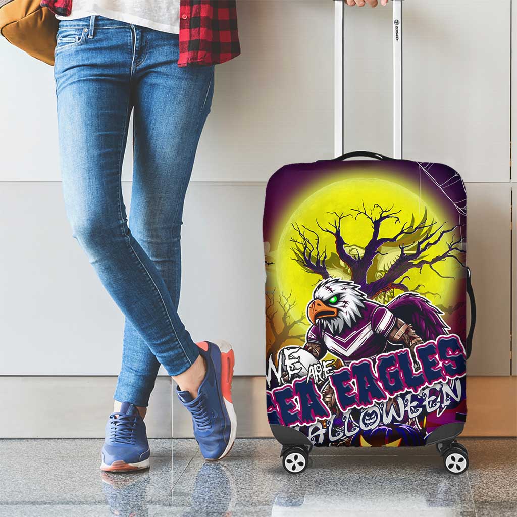 We Are Sea Eagles Halloween Luggage Cover Pumpkin Scary Spooky Season - Aussie Hoodie