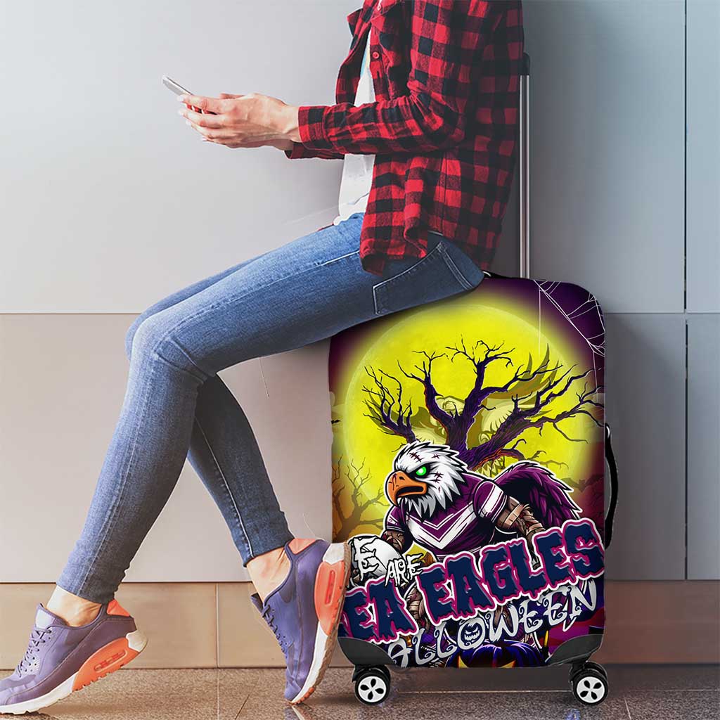 We Are Sea Eagles Halloween Luggage Cover Pumpkin Scary Spooky Season - Aussie Hoodie
