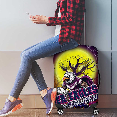 We Are Sea Eagles Halloween Luggage Cover Pumpkin Scary Spooky Season - Aussie Hoodie