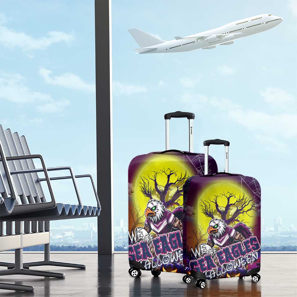 We Are Sea Eagles Halloween Luggage Cover Pumpkin Scary Spooky Season - Aussie Hoodie