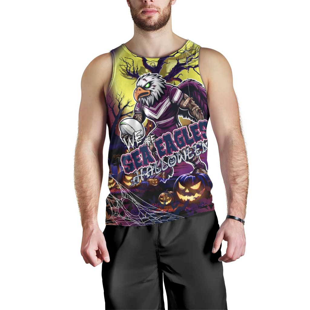 We Are Sea Eagles Halloween Men Tank Top Pumpkin Scary Spooky Season - Aussie Hoodie