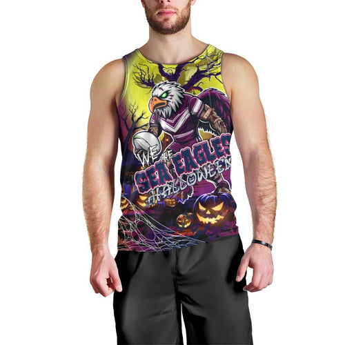 We Are Sea Eagles Halloween Men Tank Top Pumpkin Scary Spooky Season - Aussie Hoodie