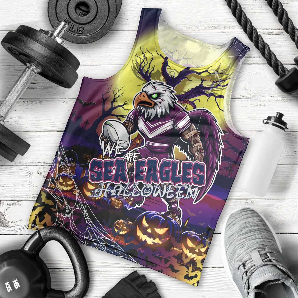 We Are Sea Eagles Halloween Men Tank Top Pumpkin Scary Spooky Season - Aussie Hoodie