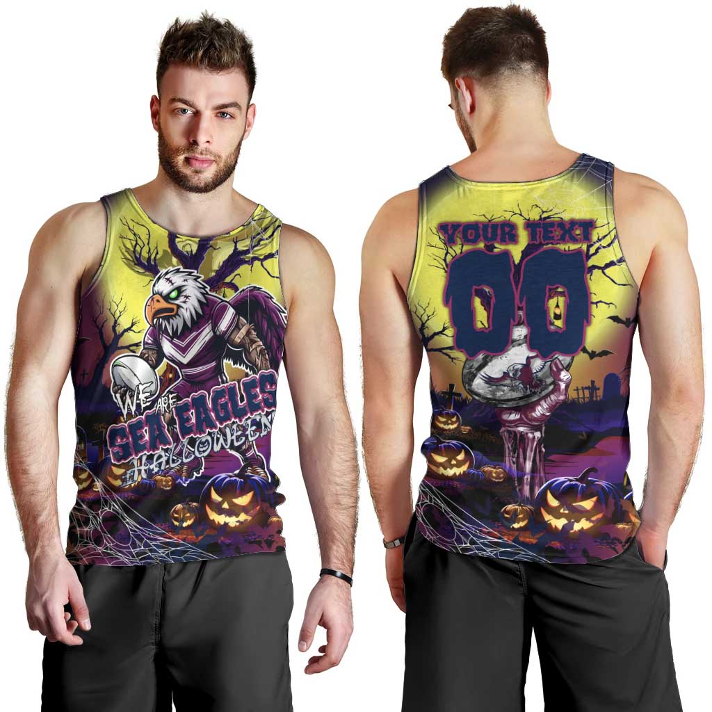 We Are Sea Eagles Halloween Men Tank Top Pumpkin Scary Spooky Season - Aussie Hoodie