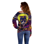 We Are Sea Eagles Halloween Off Shoulder Sweater Pumpkin Scary Spooky Season - Aussie Hoodie