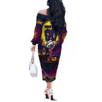We Are Sea Eagles Halloween Off The Shoulder Long Sleeve Dress Pumpkin Scary Spooky Season - Aussie Hoodie