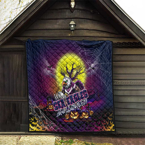 We Are Sea Eagles Halloween Quilt Pumpkin Scary Spooky Season - Aussie Hoodie