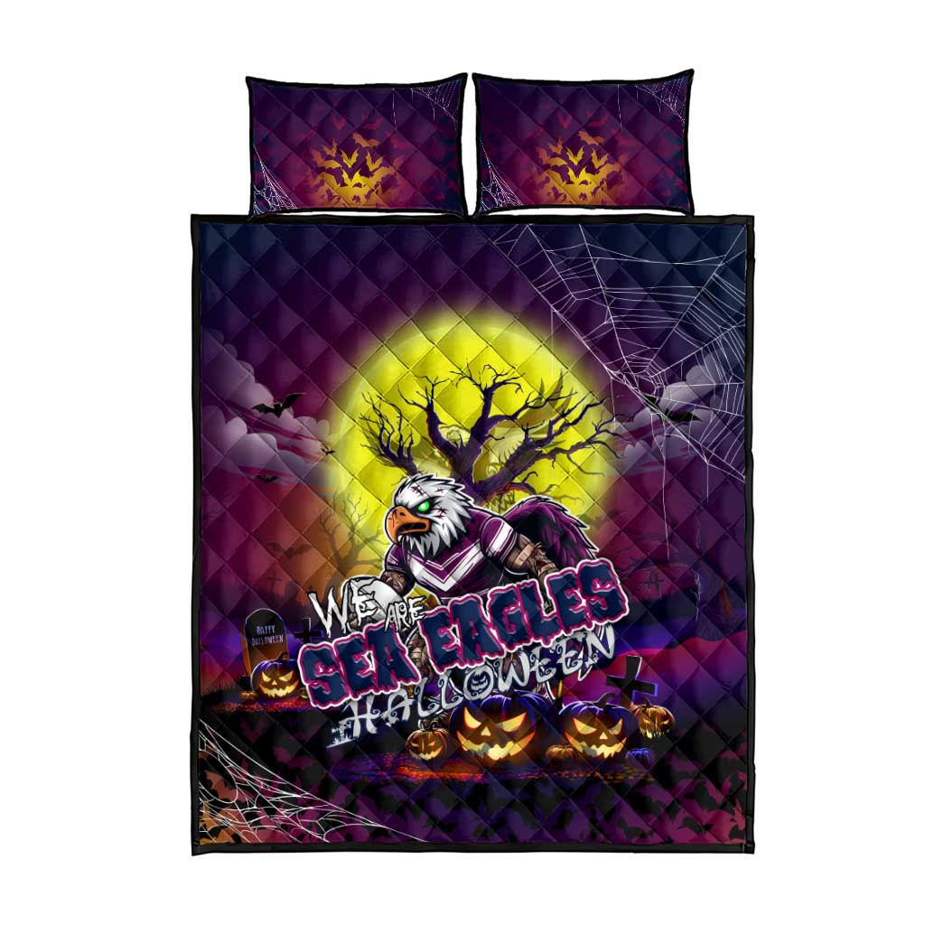 We Are Sea Eagles Halloween Quilt Bed Set Pumpkin Scary Spooky Season - Aussie Hoodie