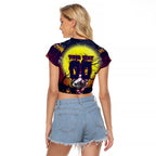 We Are Sea Eagles Halloween Raglan Cropped T Shirt Pumpkin Scary Spooky Season - Aussie Hoodie