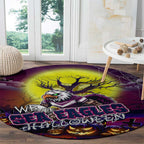 We Are Sea Eagles Halloween Round Carpet Pumpkin Scary Spooky Season - Aussie Hoodie