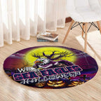 We Are Sea Eagles Halloween Round Carpet Pumpkin Scary Spooky Season - Aussie Hoodie