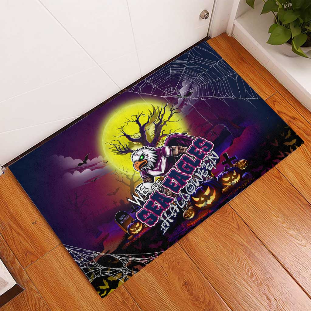 We Are Sea Eagles Halloween Rubber Doormat Pumpkin Scary Spooky Season - Aussie Hoodie